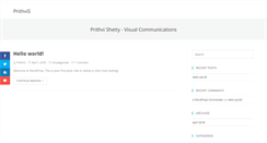 Desktop Screenshot of prithvis.com